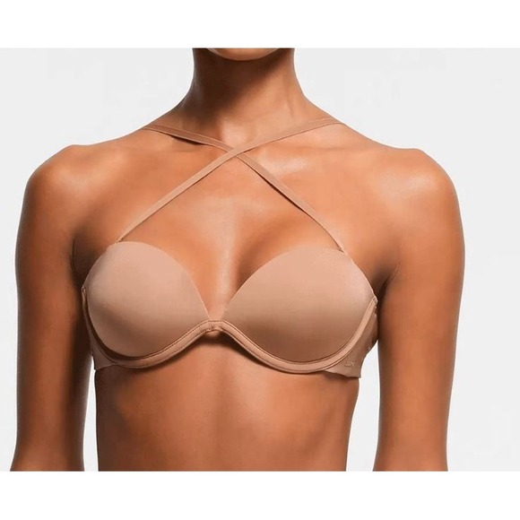 Skims Multi Way Bra Women 36DD Beige Underwire Convertible Padded Lined - Picture 5 of 15